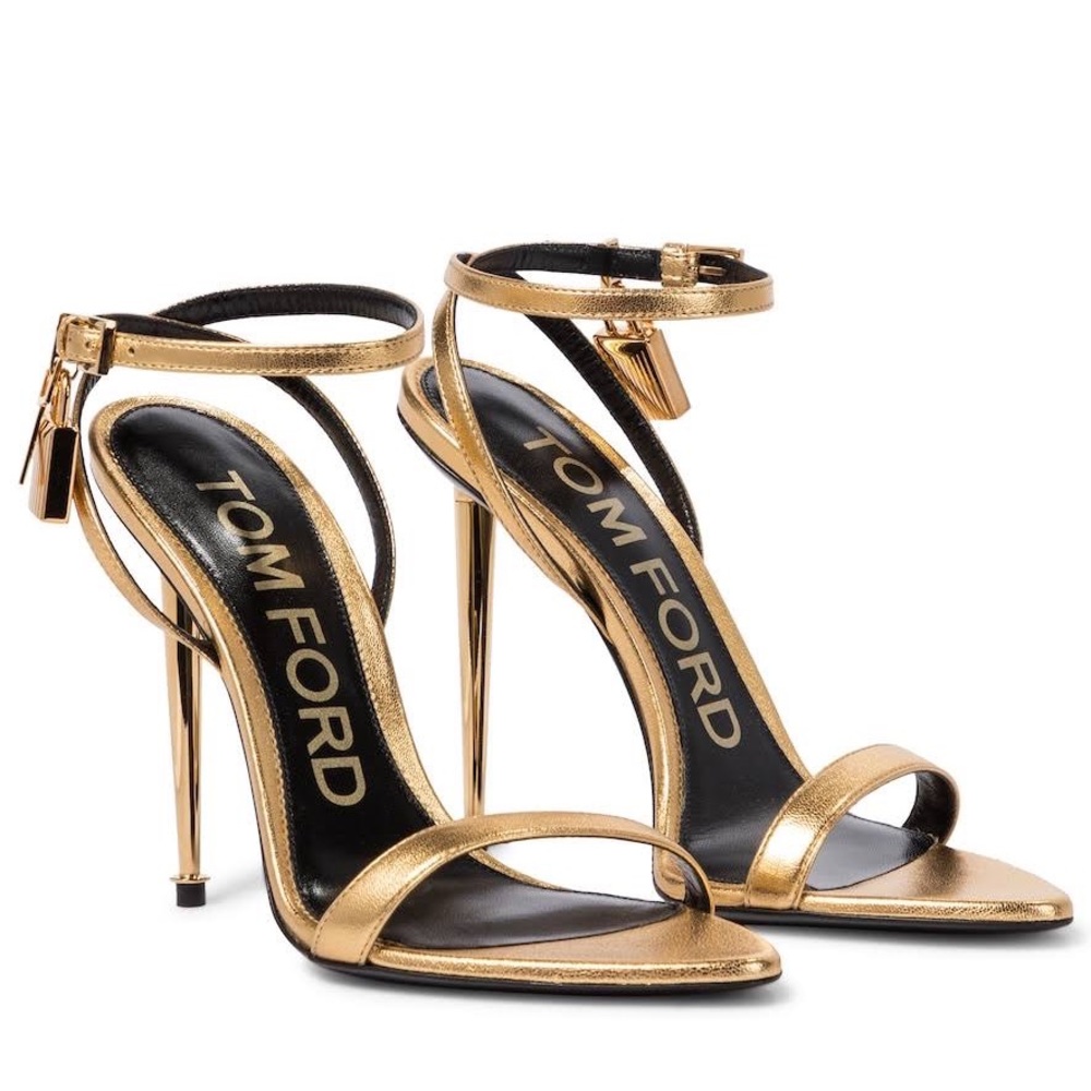 Gold Tom Ford Heels Size 40.5